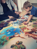 Legetæppe med Dinosaur motiv - 100x150 cm. - Billede 1