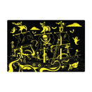Gulvpuslespil - Glow In The Dark Piratskib - 90 x 60 cm - The Learning Journey - Billede 1
