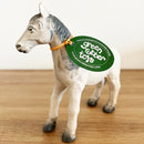 Dyr - Hvidt Føl fra Green Rubber Toys - L:11 cm.