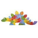 Begin Again træpuslespil - Bogstaver & Dinosaur - Fra 2 år - Billede 1
