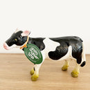 Dyr - Sortbroget Ko fra Green Rubber Toys - L:17 cm.