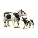 Dyr - Sortbroget Ko fra Green Rubber Toys - L:17 cm.