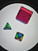 Magna-Tiles - 32 stk. transparente magnet byggeplader. - Billede 1