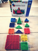 Magna-Tiles - 32 stk. transparente magnet byggeplader. - Billede 1