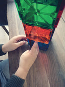Magna-Tiles - 32 stk. transparente magnet byggeplader. - Billede 1