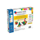 Magna-Tiles - 32 stk. transparente magnet byggeplader. - Billede 1