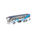 Legetøjsbiler - Hvid/Lyseblå Charterbus - 1 stk - 16 cm. - Billede 1