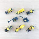 Biler, 7 cm, 8 stk Arbejdsmaskiner Volvo - Billede 1