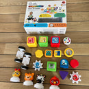Baby Einstein Connectables - Click & Create - Magnetiske Aktivitetsklodser - 6 mdr
