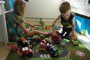 Wonder Cars Træbil - Sort Taxa - 13 cm - Fra 18 mdr. - Billede 1