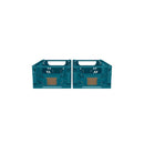 Day foldbar opbevaringskasse - 2 stk. Tapestry Blue XS - L:17 x B:12,5 x H:7 cm - Billede 1