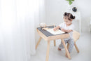 Børnestol i træ fra PlanToys - Træfarvet - Fra 3 år. - Billede 1