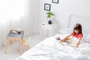 Børnebord & stol i træ fra PlanToys - Sort/Træfarvet - Fra 3 år. - Billede 1