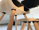 Børnebord & stol i træ fra PlanToys - Sort/Træfarvet - Fra 3 år. - Billede 1