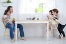 Højstol i træ fra PlanToys - Sort/Træfarvet - Fra 6 mdr. - Billede 1