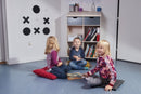 Kryds & Bolle spil i mat sort plexi - Brikker: Ø:18 cm. - Billede 1