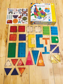 Magna-Tiles House - 28 stk. gennemsigtig m. specialdele. - Billede 1