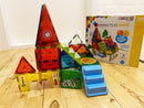 Magna-Tiles House - 28 stk. gennemsigtig m. specialdele. - Billede 1