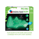 Magna-Tiles Selvlysende - 16 stk. Glow In The Dark. - Billede 1