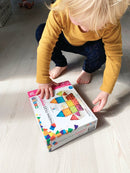 Magna-Tiles Stardust - 15 stk. gennemsigtig m. stjernestøv. - Billede 1