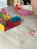 Magna-Tiles Stardust - 15 stk. gennemsigtig m. stjernestøv. - Billede 1