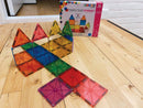 Magna-Tiles Stardust - 15 stk. gennemsigtig m. stjernestøv. - Billede 1