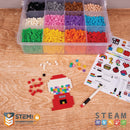 Pix Brix - Medium Colormix - 6000 stk i opbevaringsboks - Fra 5 år - Billede 1
