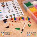 Pix Brix - Medium Colormix - 6000 stk i opbevaringsboks - Fra 5 år - Billede 1