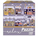 Relax afslappende puslespil - 1 stk - 1000 brikker - Firkantet - Billede 1