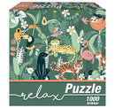Relax afslappende puslespil - 1 stk - 1000 brikker - Firkantet - Billede 1