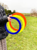 Jonglør Ringe - 5 stk - Forskellige farver - Ø: 32 cm. - Billede 1