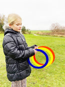 Jonglør Ringe - 10 stk - Forskellige farver - Ø: 32 cm. - Billede 1