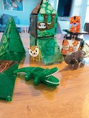 Magna-Tiles Jungle dyr - 25 stk. transparent. - Billede 1