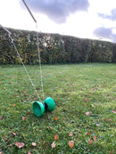 Diabolo (Djævlespil) med styrestave - Ø:10 cm. - Billede 1