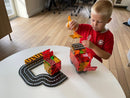 Magna-Tiles Byggeplads med kraner - 32 stk. transparent. - Billede 1