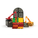 Magna-Tiles Byggeplads med kraner - 32 stk. transparent. - Billede 1