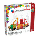 Magna-Tiles Byggeplads med kraner - 32 stk. transparent. - Billede 1