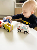 VIGA Ambulance køretøj i træ - L:13 cm - Fra 18 mdr. - Billede 1