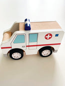 VIGA Ambulance køretøj i træ - L:13 cm - Fra 18 mdr. - Billede 1