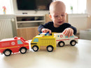 VIGA Brandbil køretøj i træ - L:13 cm - Fra 18 mdr. - Billede 1