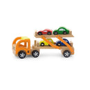 Autotransporter i træ  med 4 biler - Billede 1