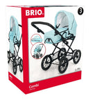 BRIO Kombi-Dukkevogn med EVA hjul - Turkis - Fra 3 år. - Billede 1
