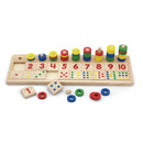 Læringsspil - Lær at tælle spil i træ - VIGA - Fra 3 år. - Billede 1