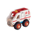 Magni Træbil: Ambulance i træ - 13 cm - Fra 18 mdr. - Billede 1
