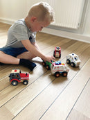 Magni Træbil: Miljøbil i træ - 13 cm - Fra 18 mdr. - Billede 1