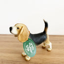 Dyr - Legetøjshund - Beagle fra Green Rubber Toys - L:13,5 cm.