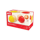 BRIO 30180 - Rasleæg i FSC-træ - Kasse med 2 stk - Fra 6 mdr. - Billede 1