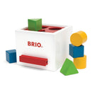 BRIO 30250 - Putteboks i træ med 6 klodser - Hvid - Fra 12 mdr. - Billede 1