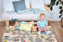 Legetæppe med huse og veje - 1,5 x 1 meter - Vinyl - Fra 1 år. - Billede 1