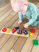 Læringsspil - Sortering - 1-5 Stacker i træ fra VIGA - Fra 2 år.. - Billede 1